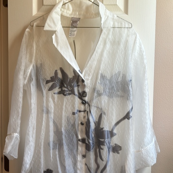 This is a beautiful gray duster. Never worn. Price 149.00 price tag still on - Picture 2 of 6